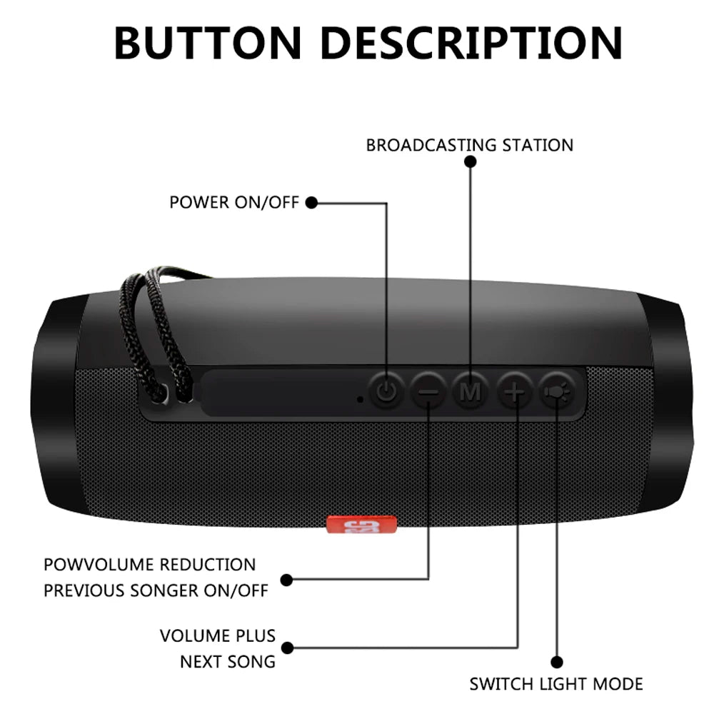 BeezoTech Bluetooth Speaker Waterproof